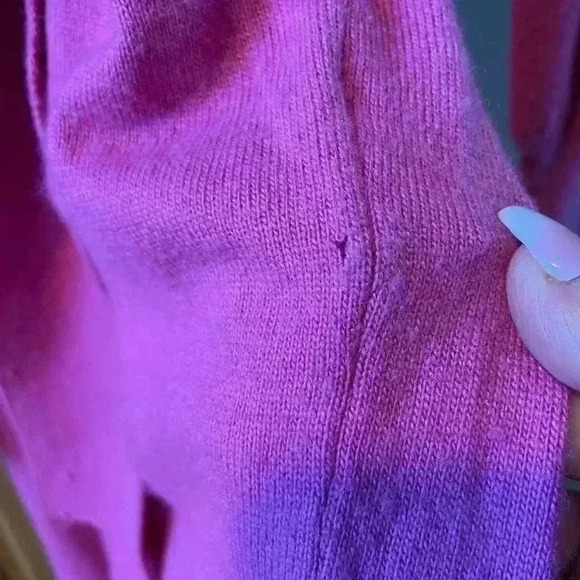 Ted Baker Women Essya Slouchy Tie Front Midi Knit Sweater Dress Pink - Picture 6 of 8